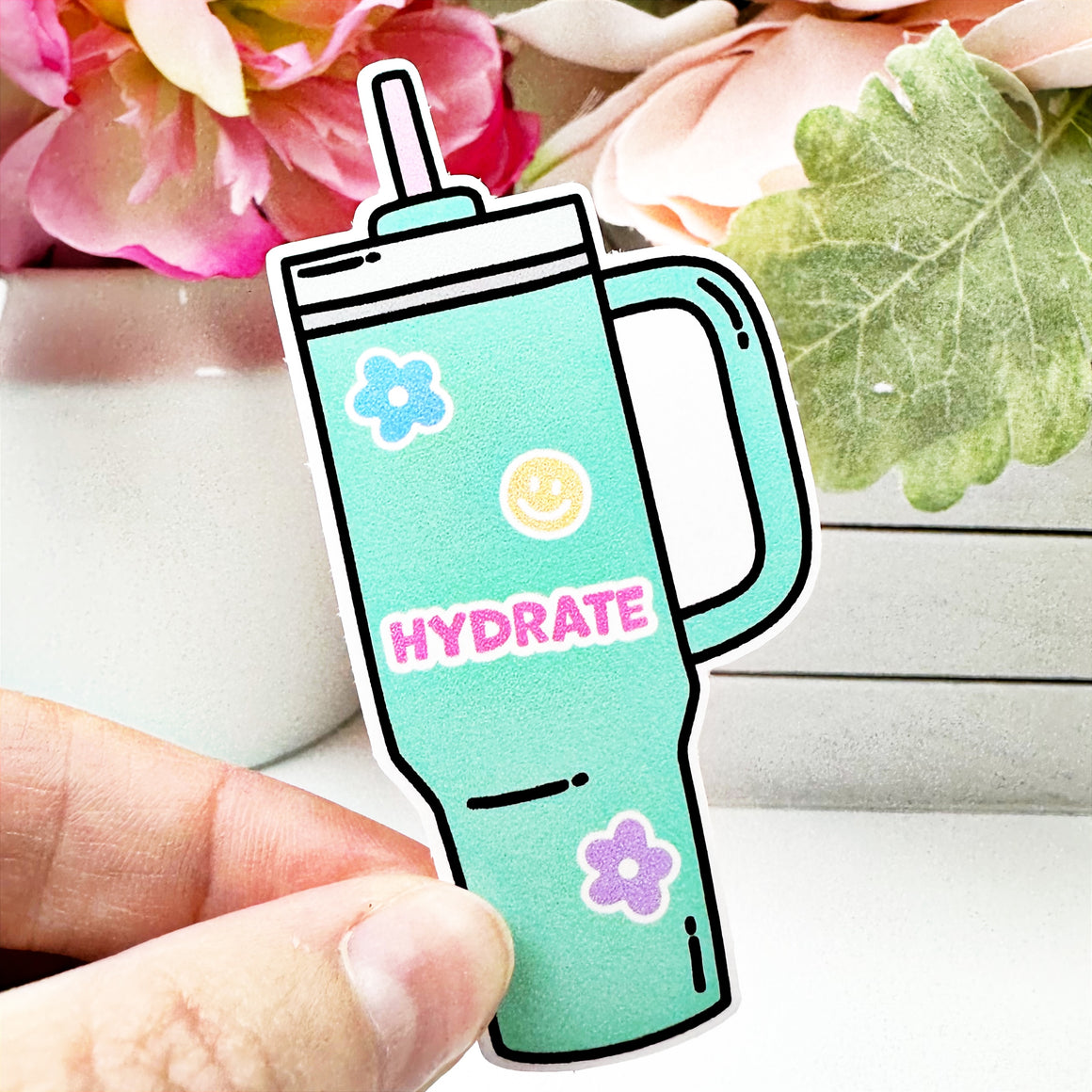 Green Hydrate Cup Vinyl Decal
