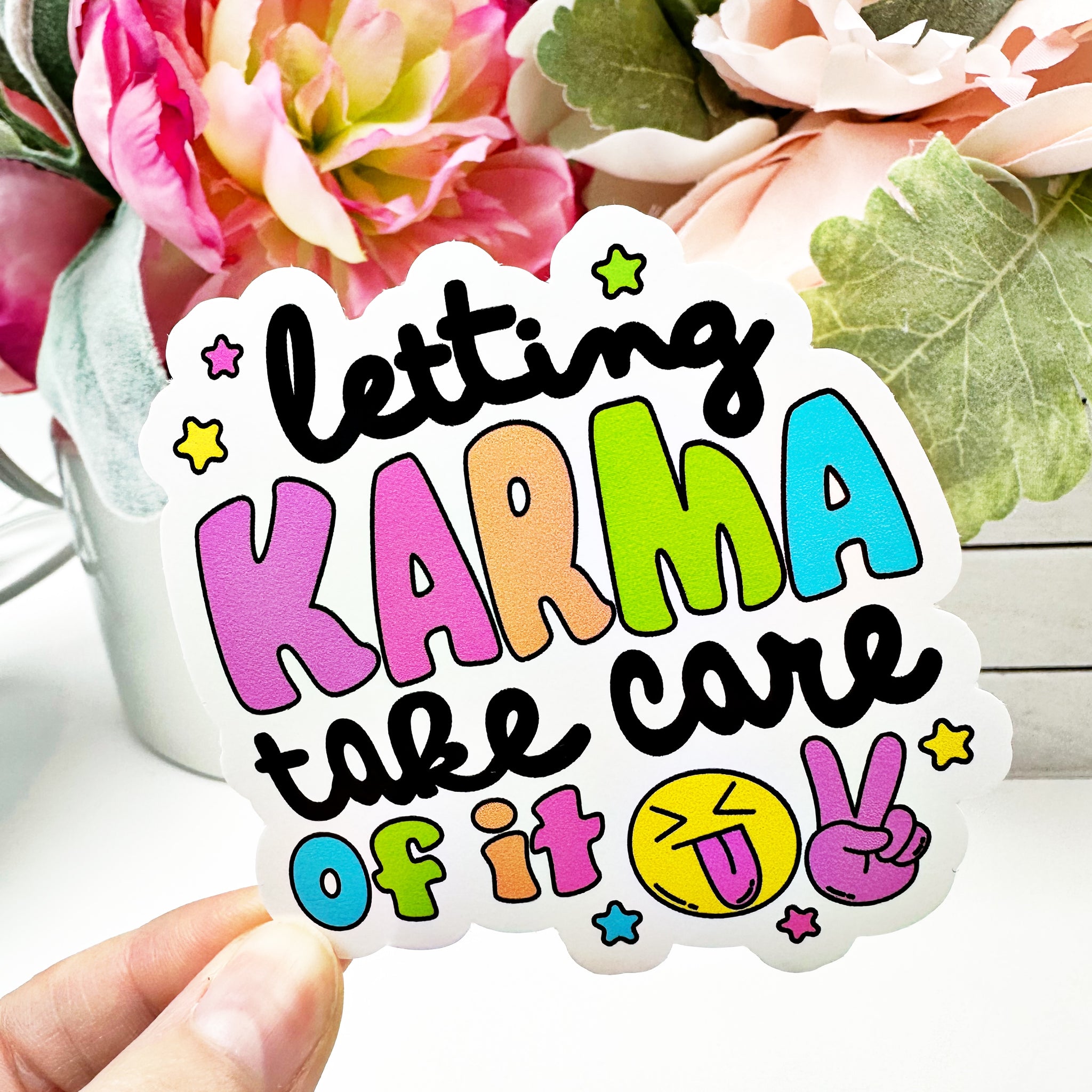 Karma Window Decals Karma Vinyl Decal - Fabulously Planned