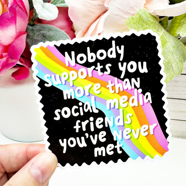 Social Media Friends Vinyl Decal - Fabulously Planned