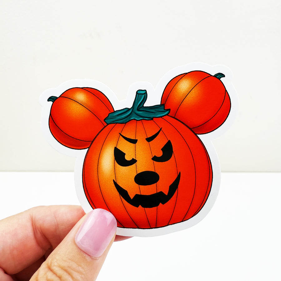 Orange Pumpkin Vinyl Decal