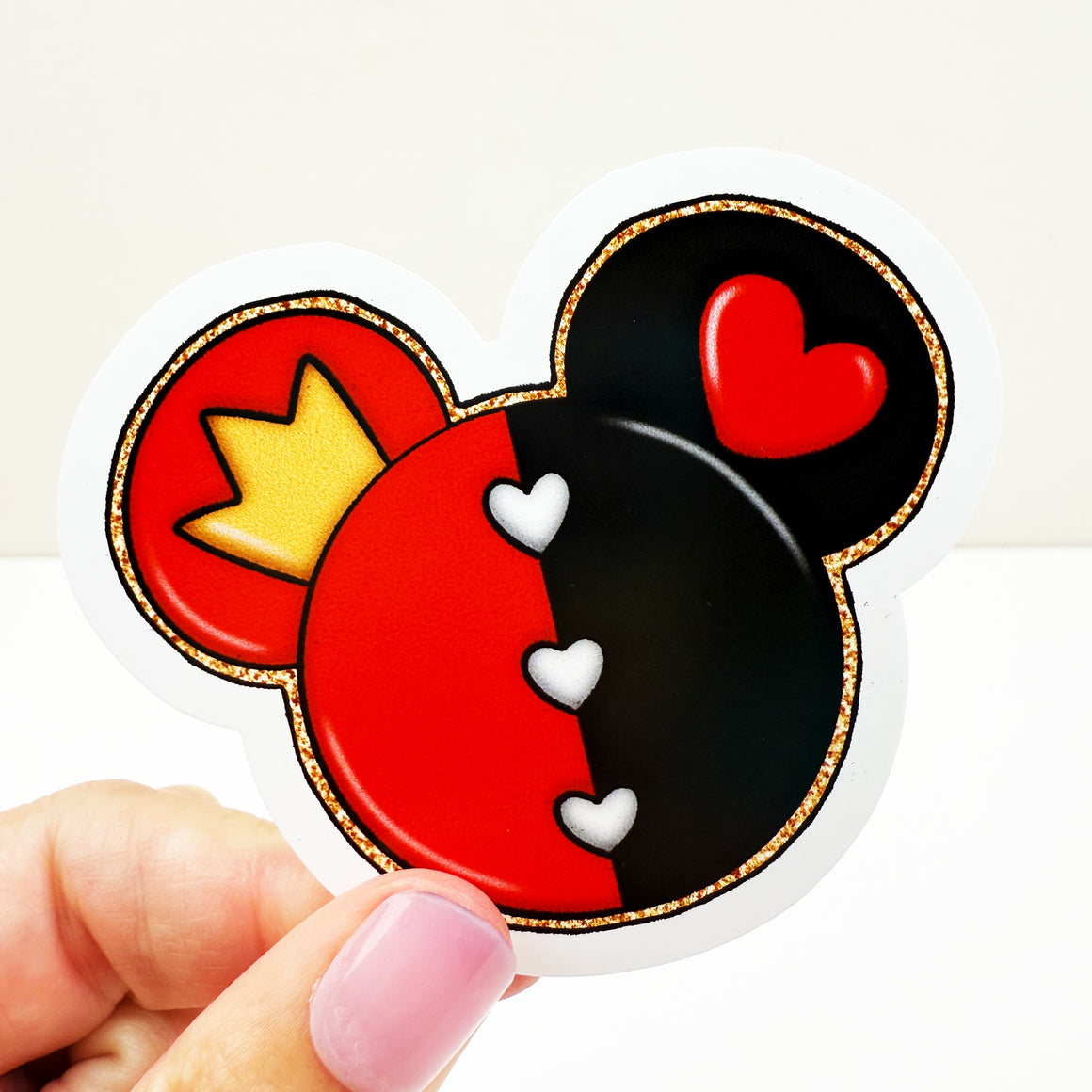 Queen of Hearts Ears Vinyl Decal