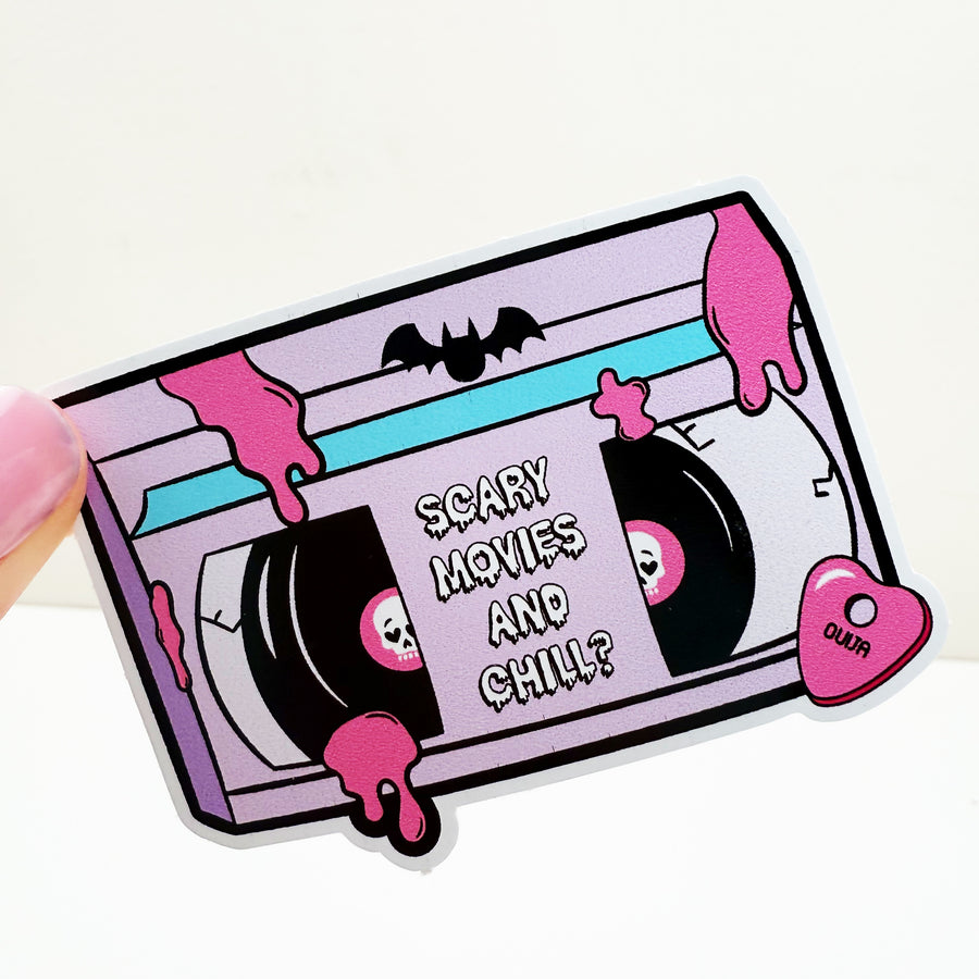 Scary Movies and Chill Vinyl Decal