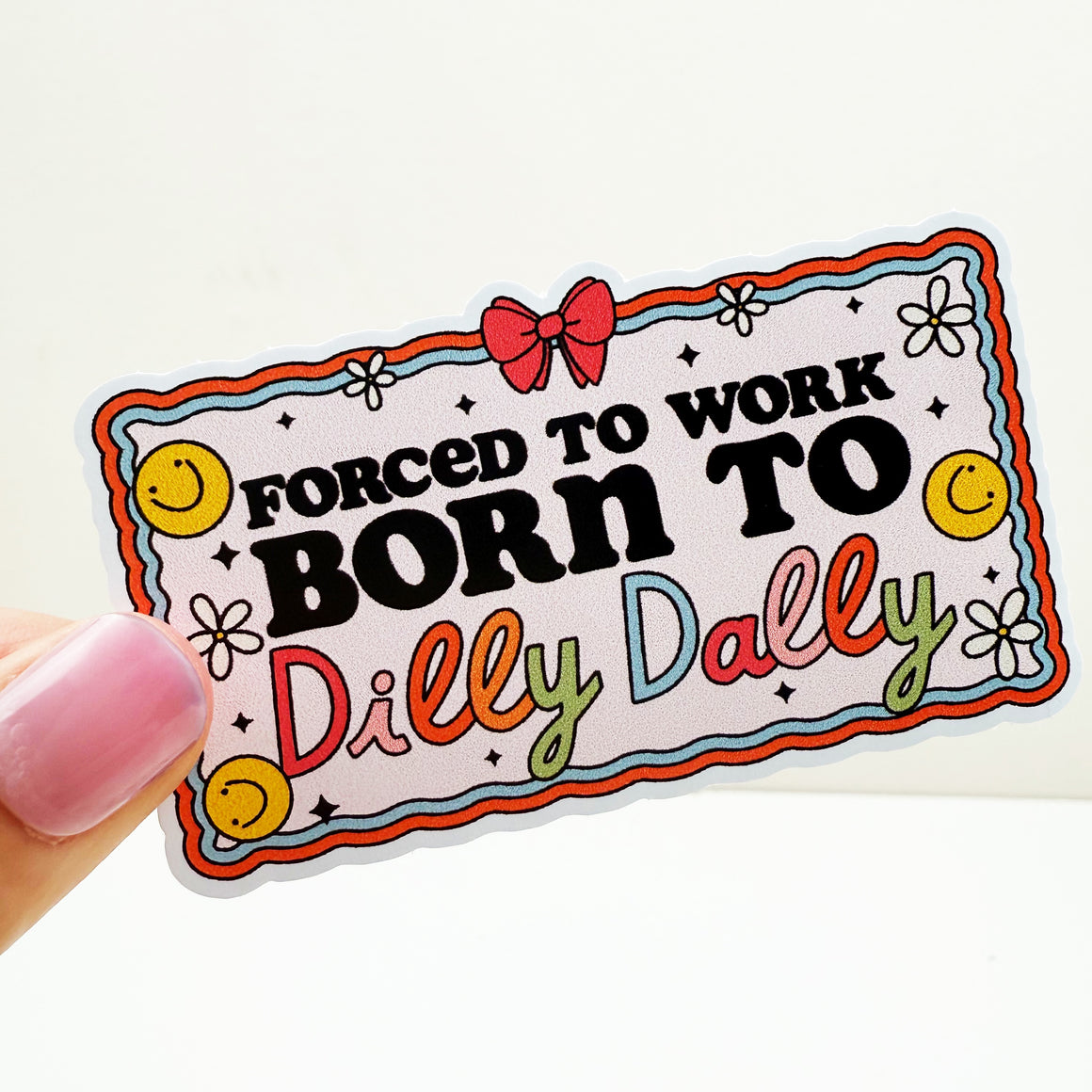 Forced to Work Vinyl Decal