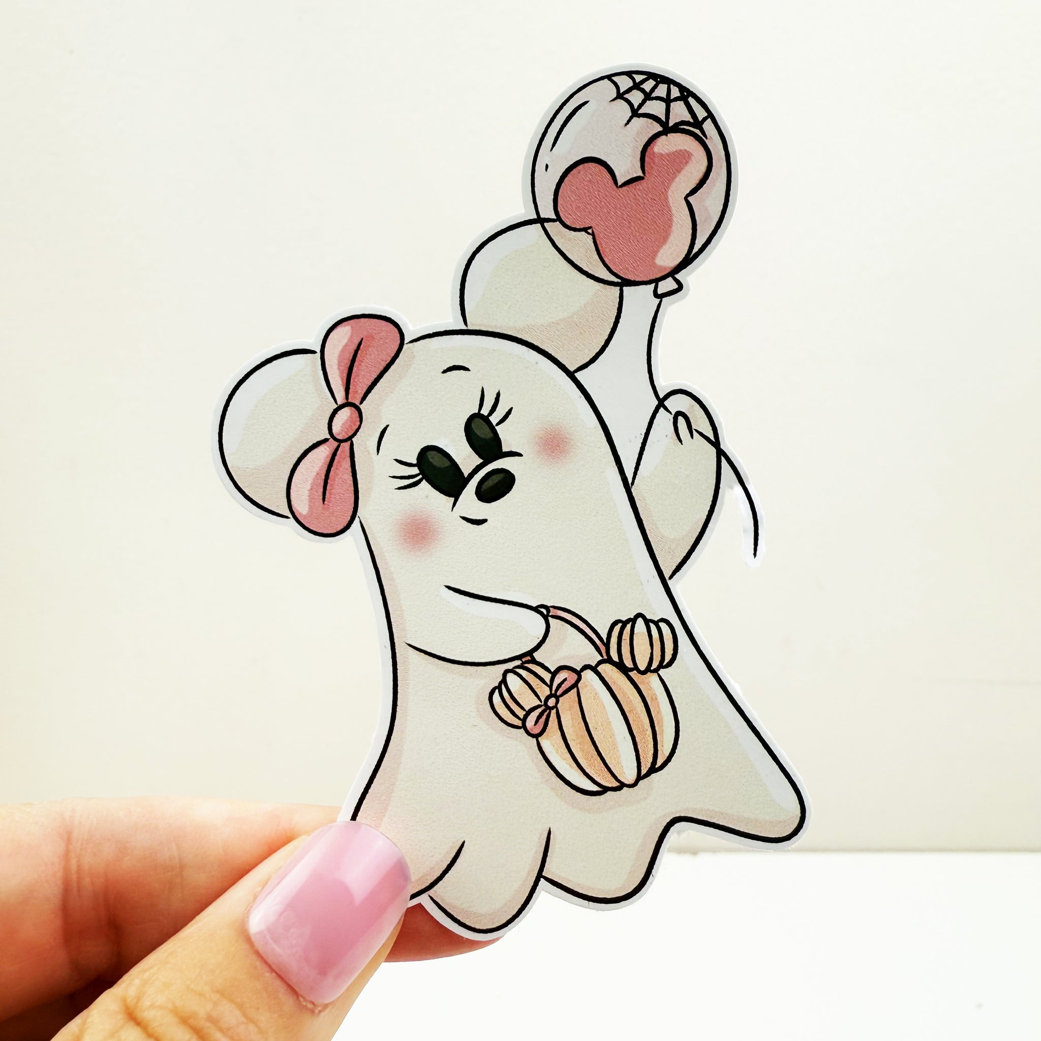 Minnie Ghost Vinyl Decal