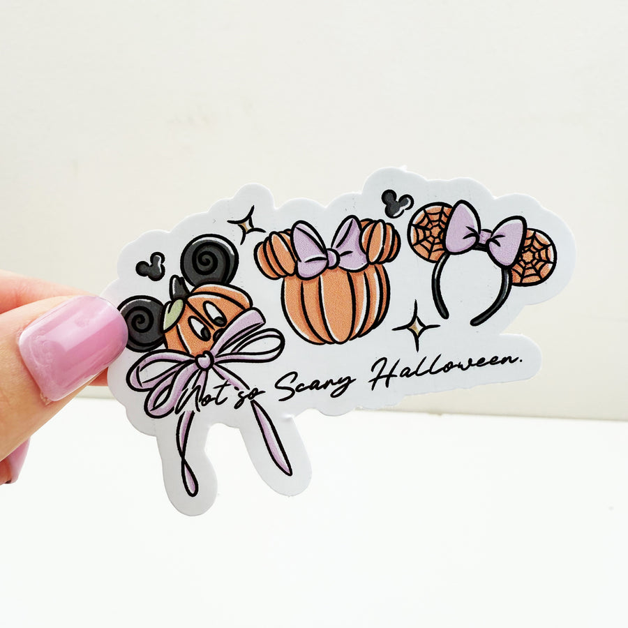 Not So Scary Halloween Vinyl Decal