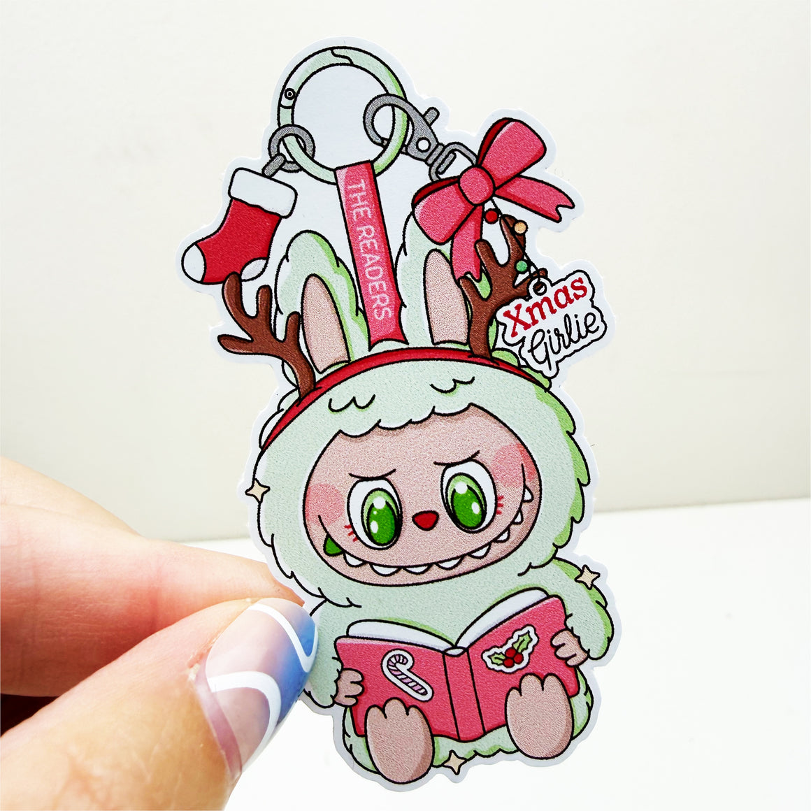 Xmas Girlie Monster Vinyl Decal