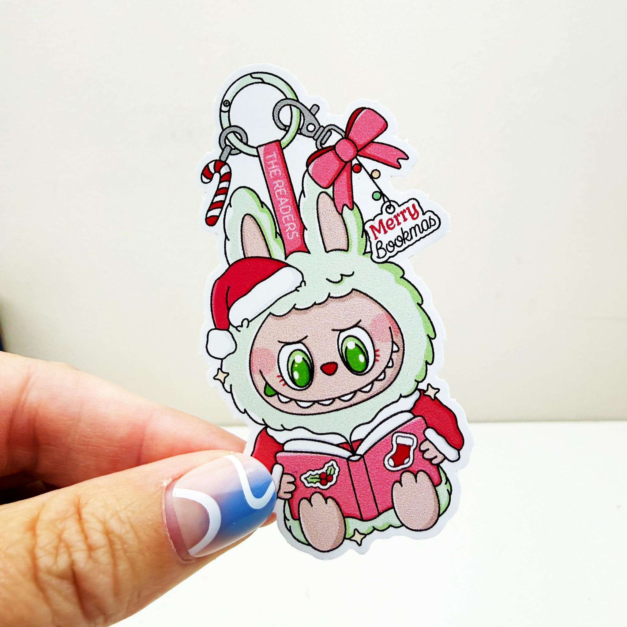Merry Bookmas Monster Vinyl Decal