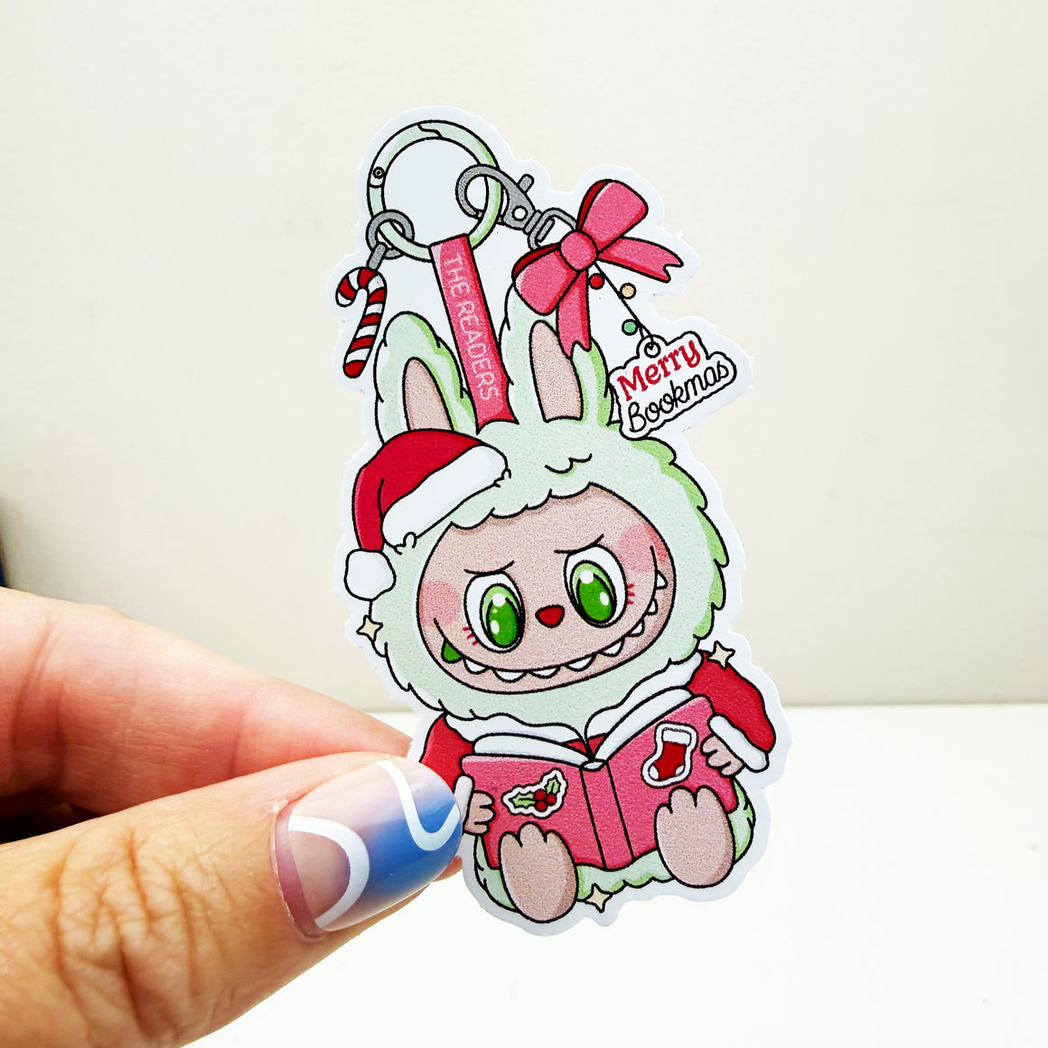 Merry Bookmas Monster Vinyl Decal