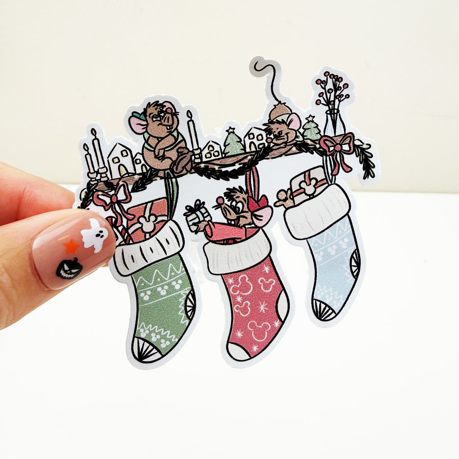Cinderella Christmas Vinyl Decal