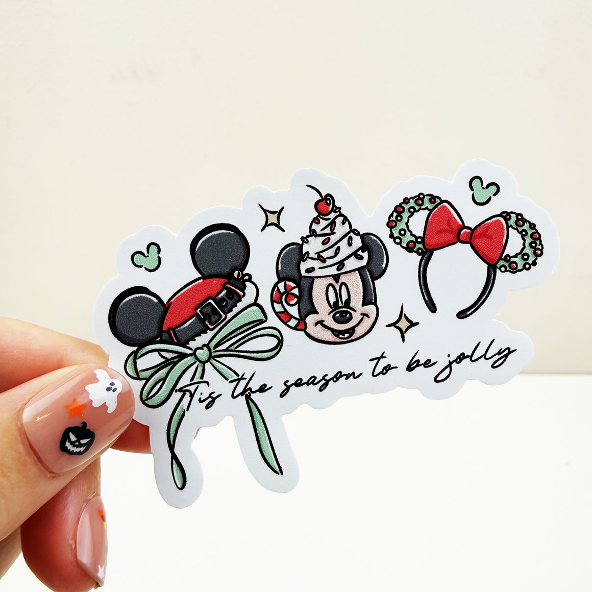 Tis the Season Mouse Vinyl Decal