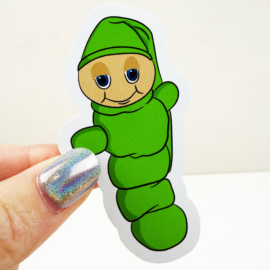 Glow Worm Vinyl Decal