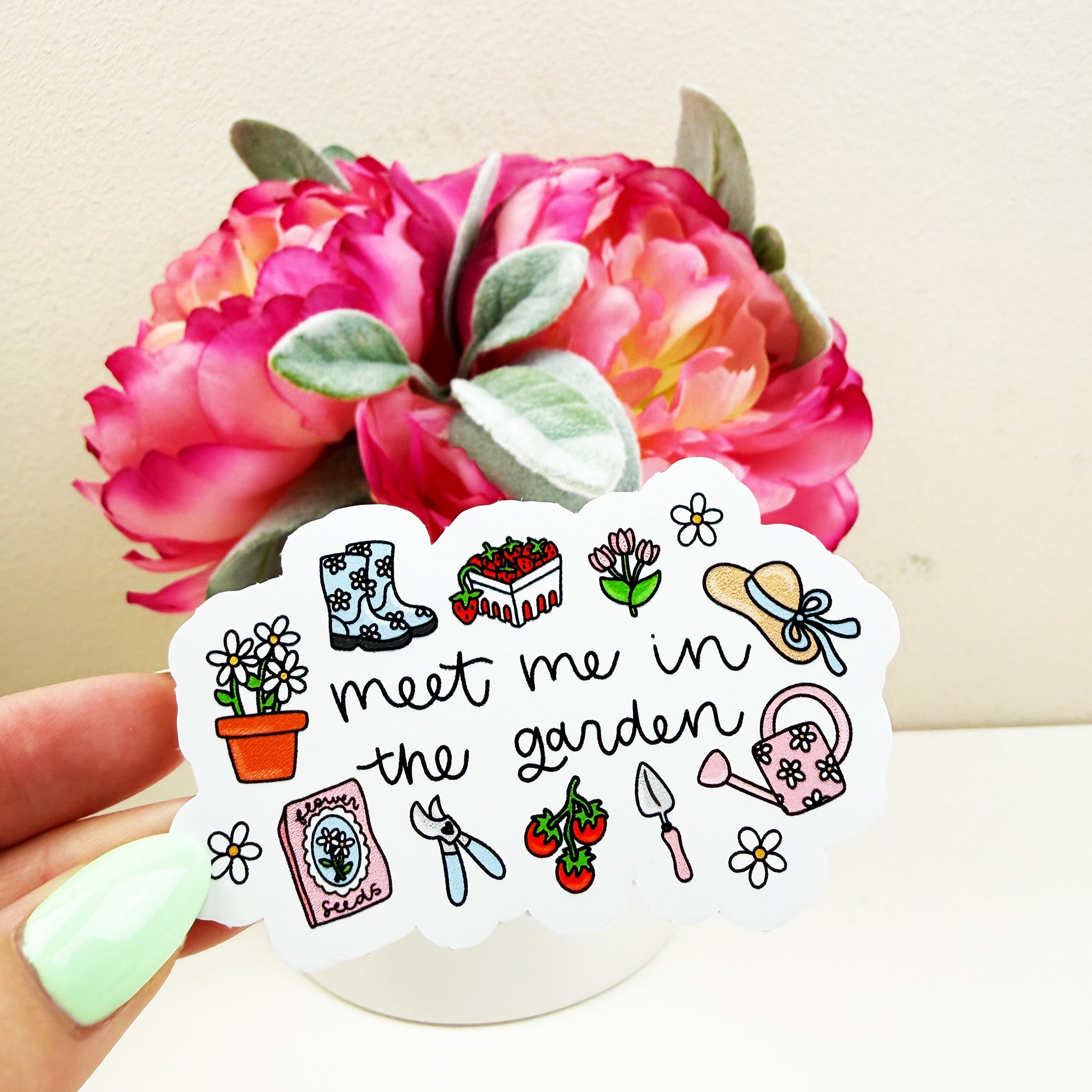 Meet Me in the Garden Vinyl Decal
