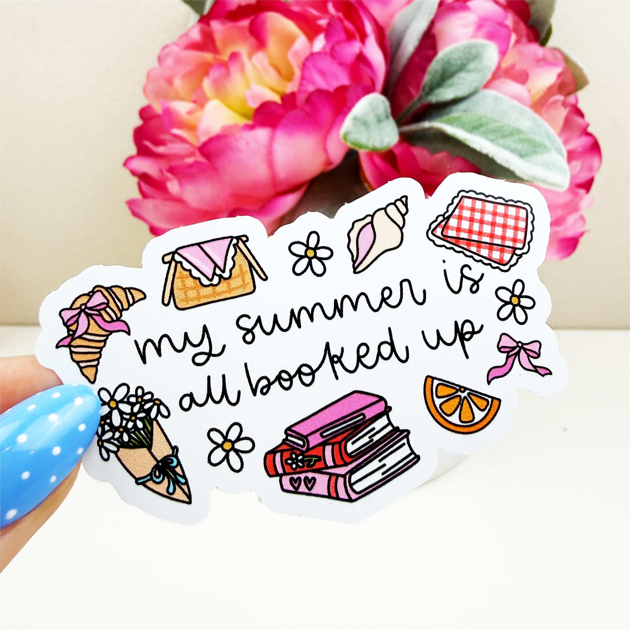 Summer is All Booked Up Vinyl Decal