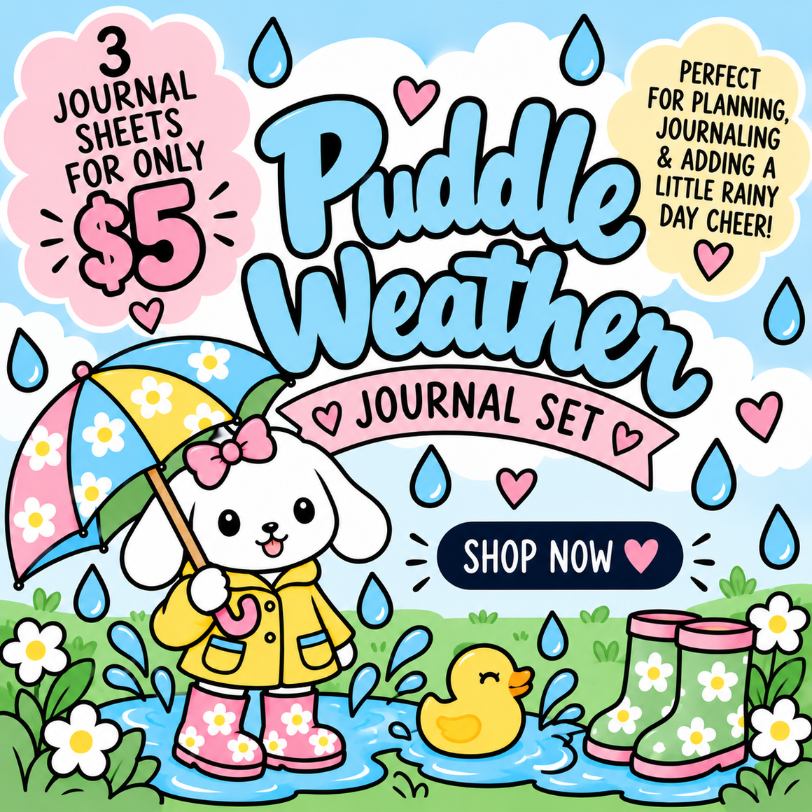 Puddle Weather Journal Collection