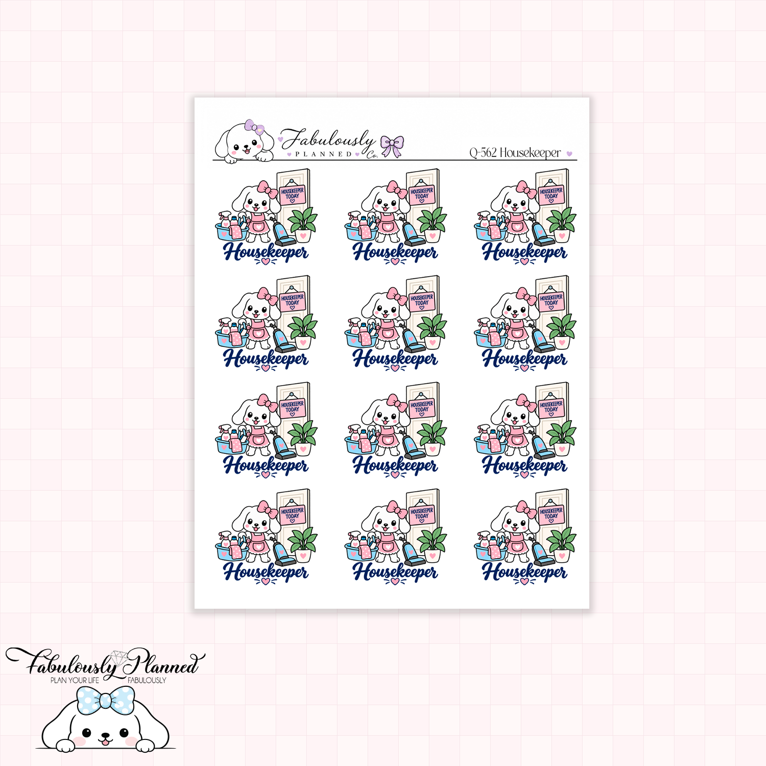Housekeeper Planner Stickers