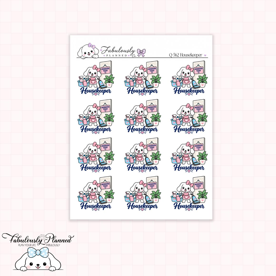 Housekeeper Planner Stickers