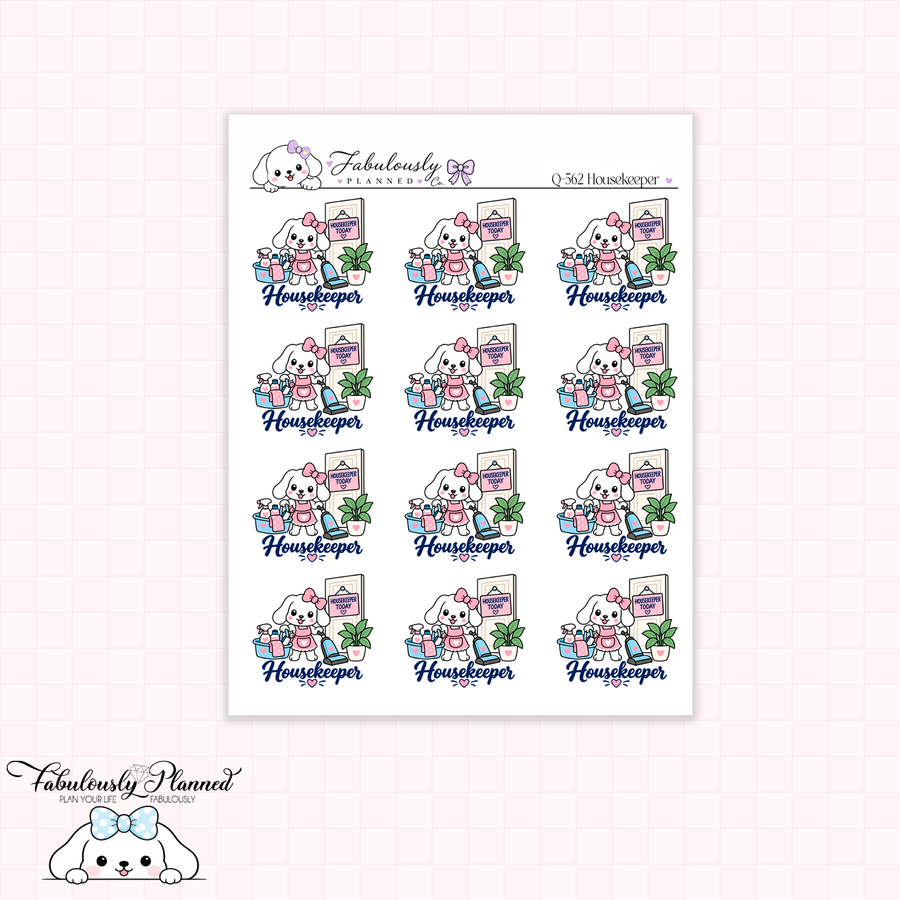 Housekeeper Planner Stickers