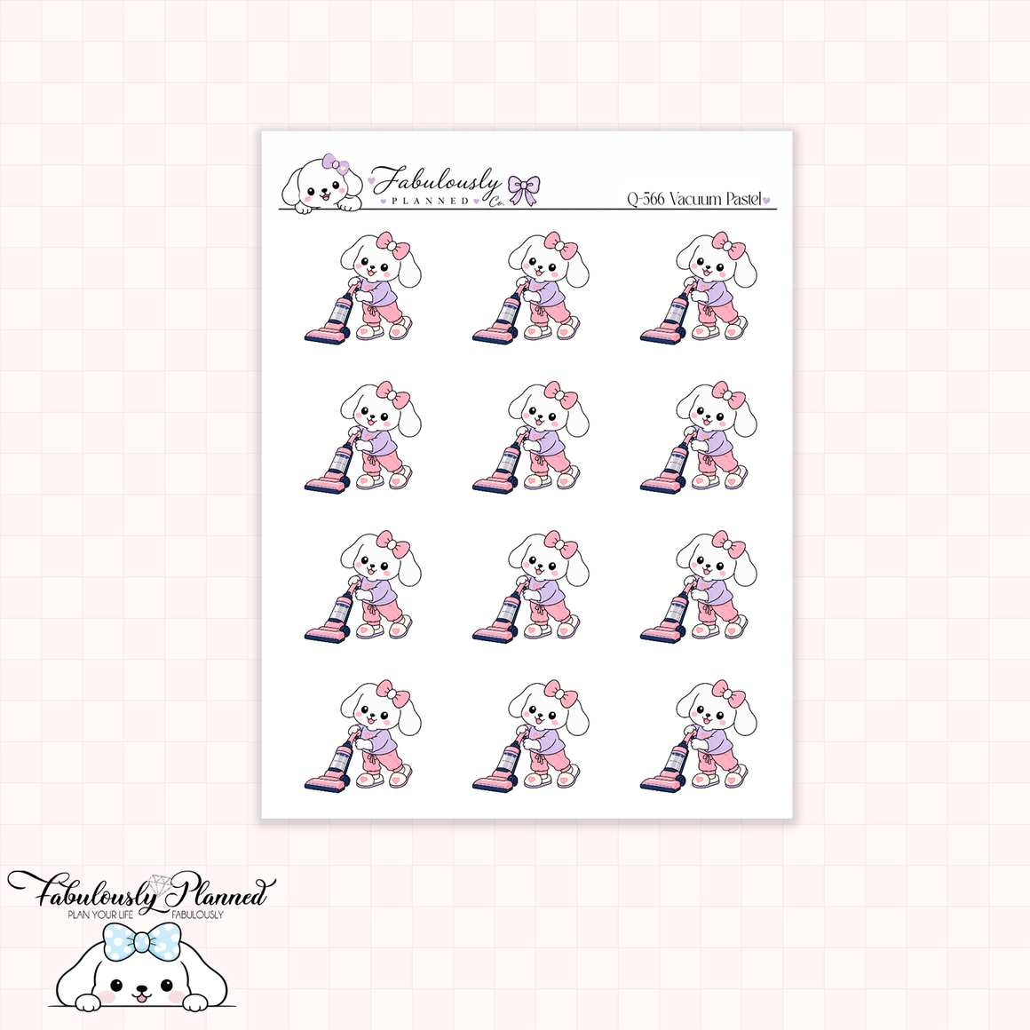 Vacuum Pastel Planner Stickers