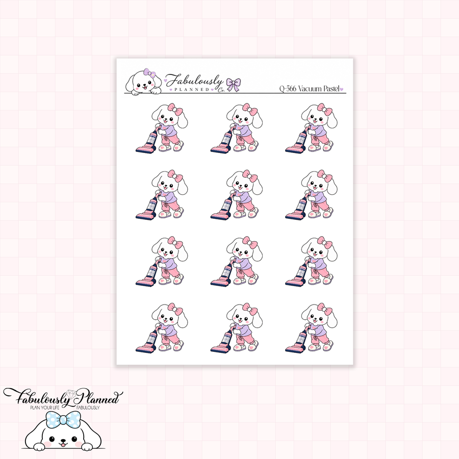 Vacuum Pastel Planner Stickers