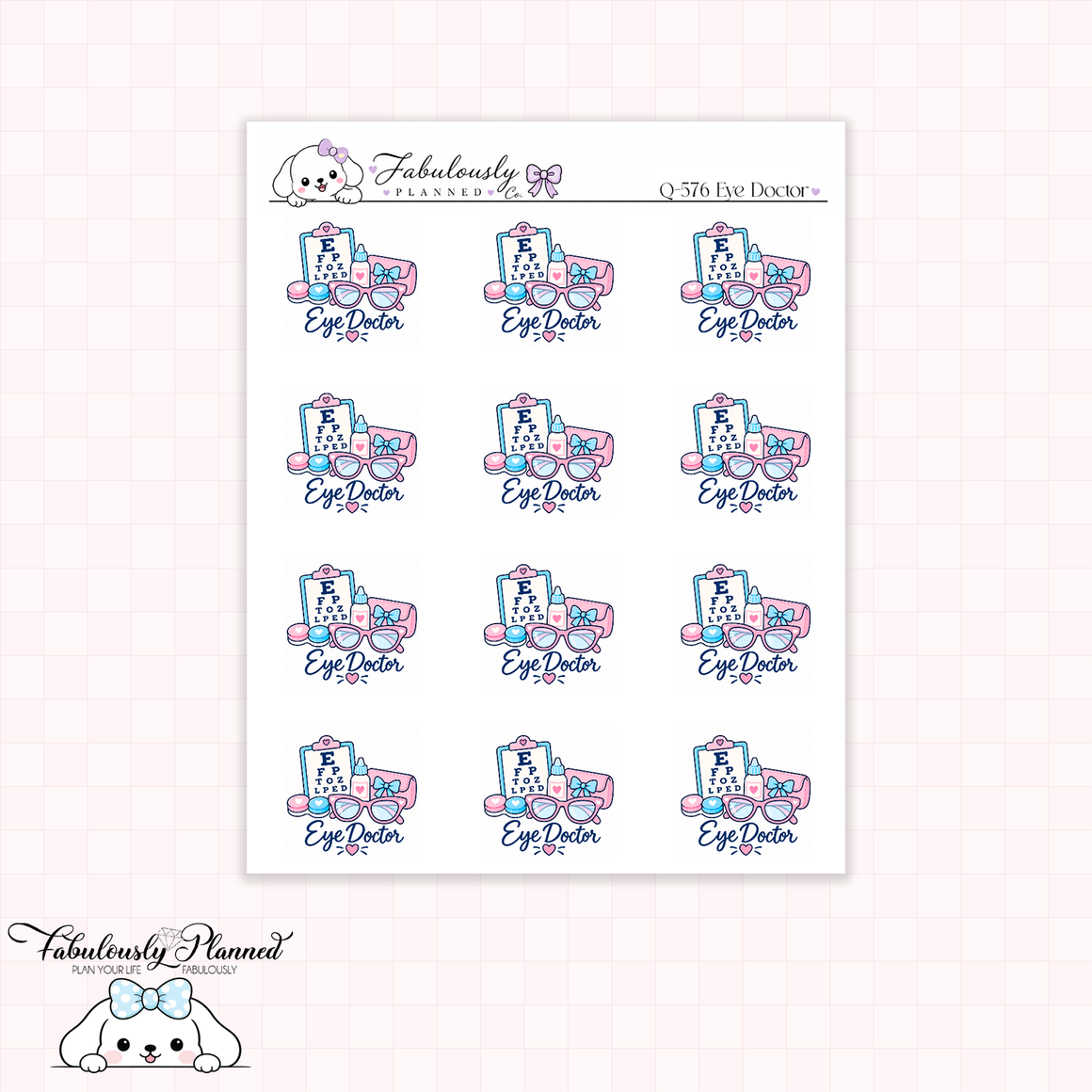 Eye Doctor Planner Stickers