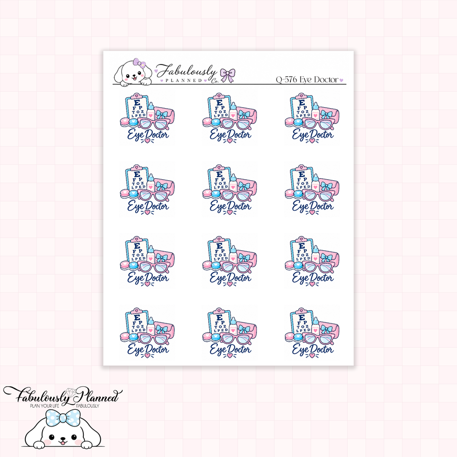 Eye Doctor Planner Stickers