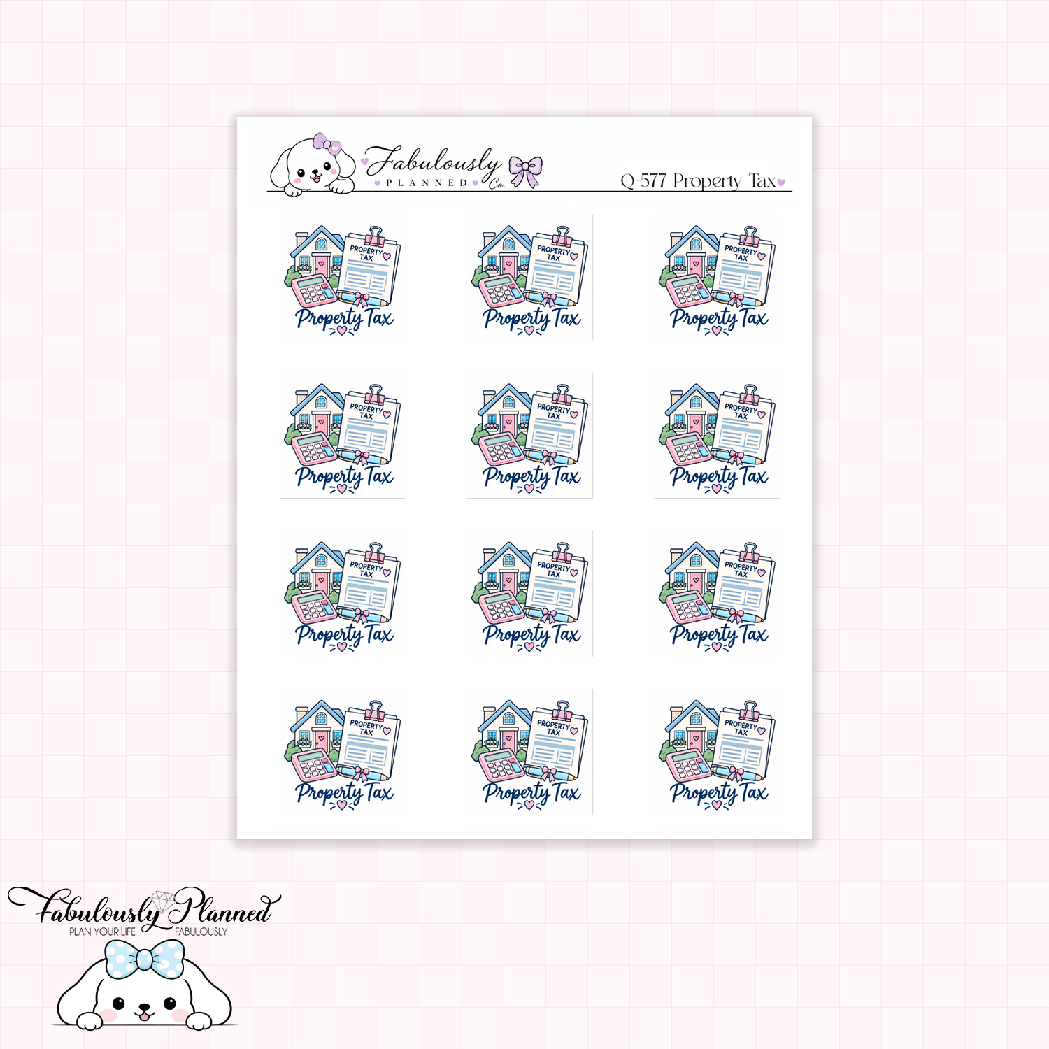 Property Tax Planner Stickers