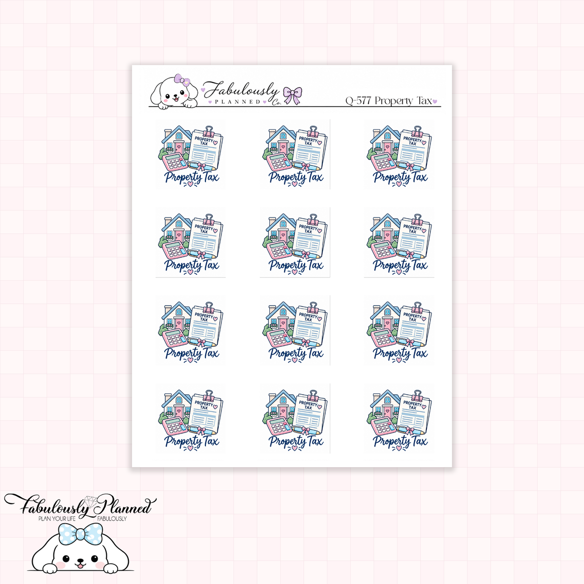 Property Tax Planner Stickers