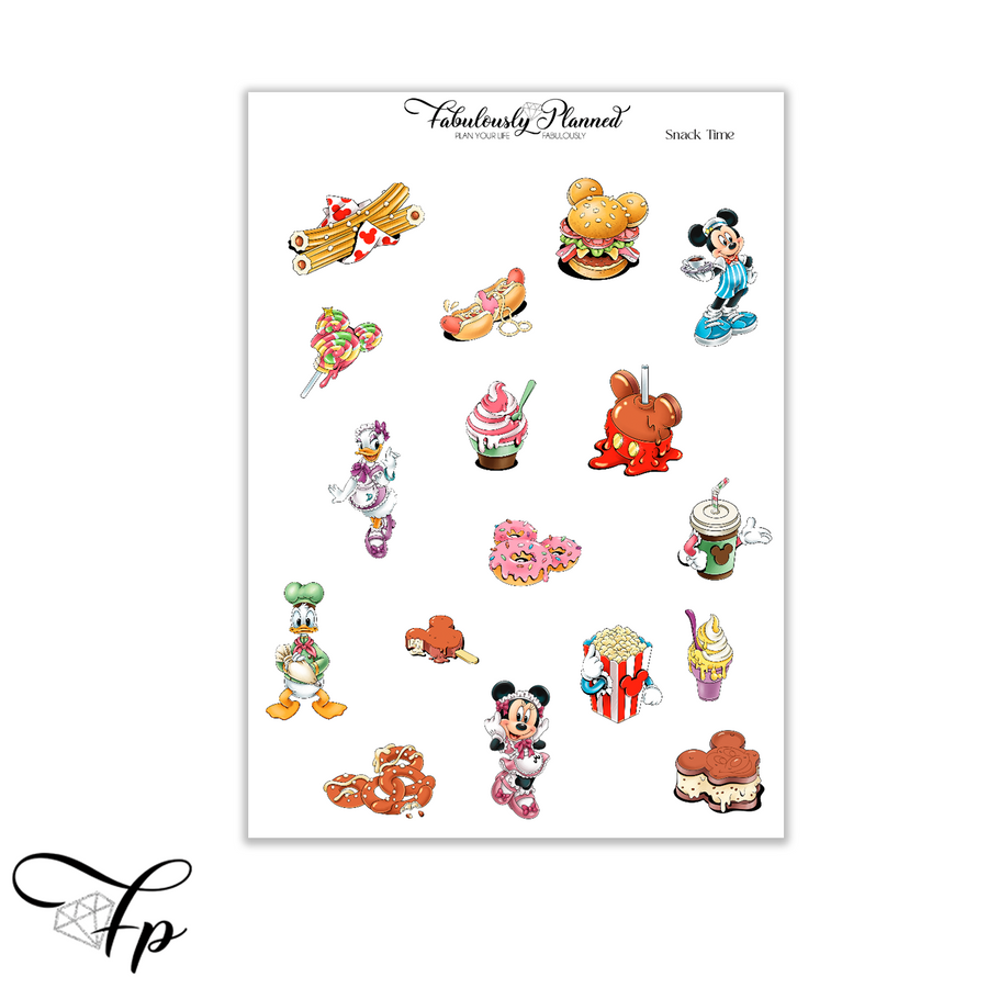 Snack Time Decorative Sheet