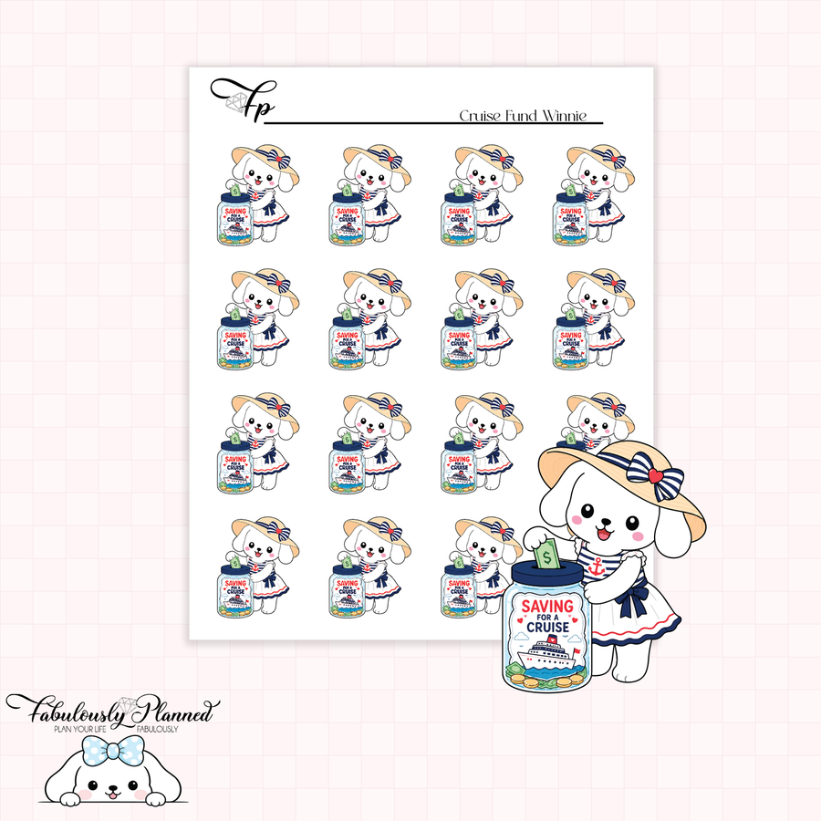 Cruise Fund Winnie Stickers