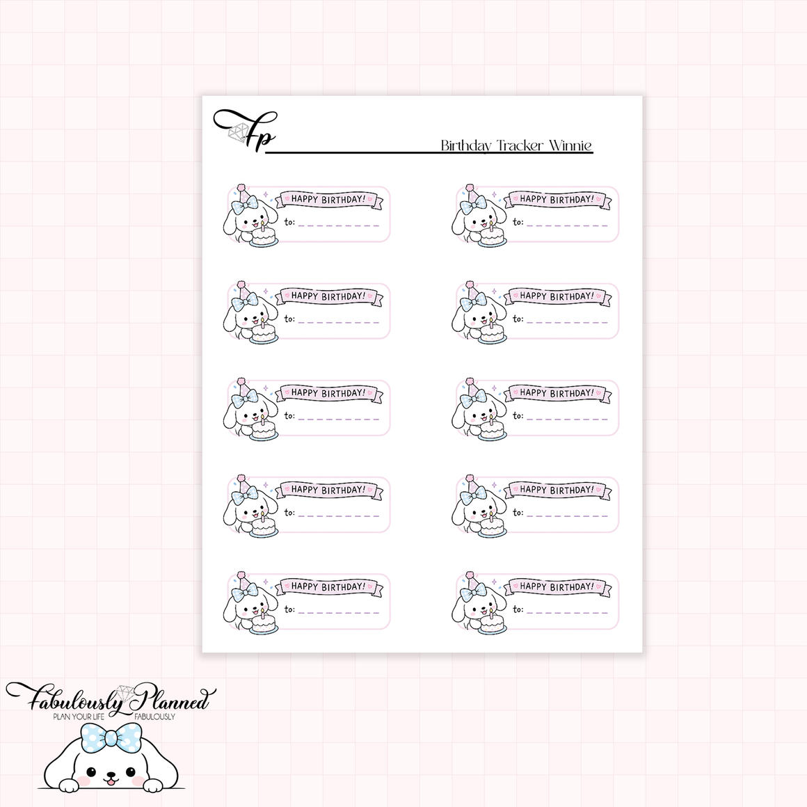 Birthday Tracker Winnie