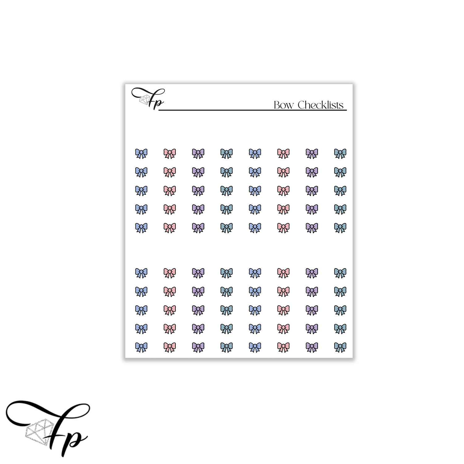 Breezy Blooms Bow Checklists
