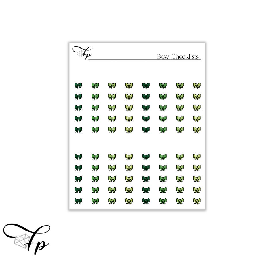 Lucky Cottage Bow Checklists