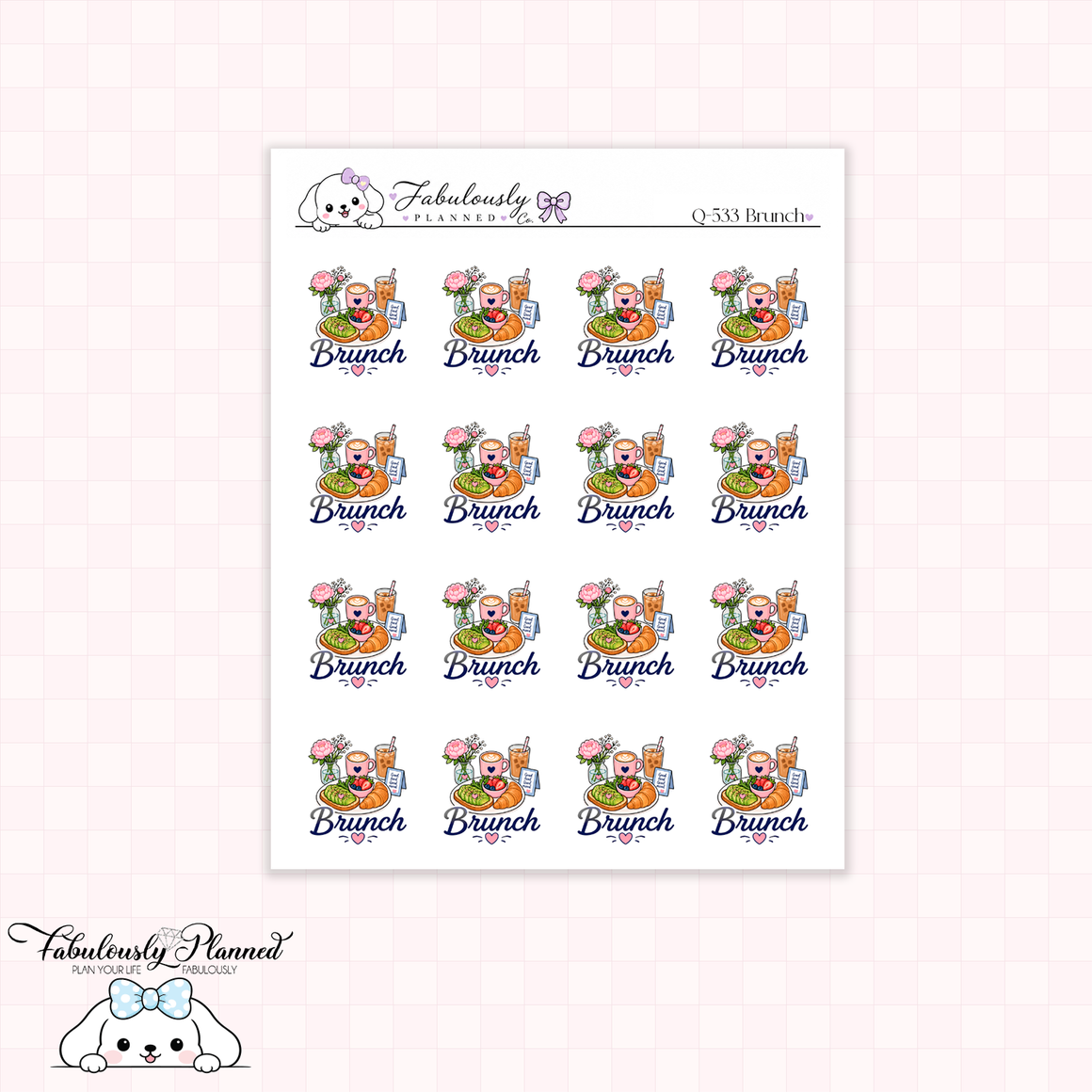 Brunch Planner Stickers