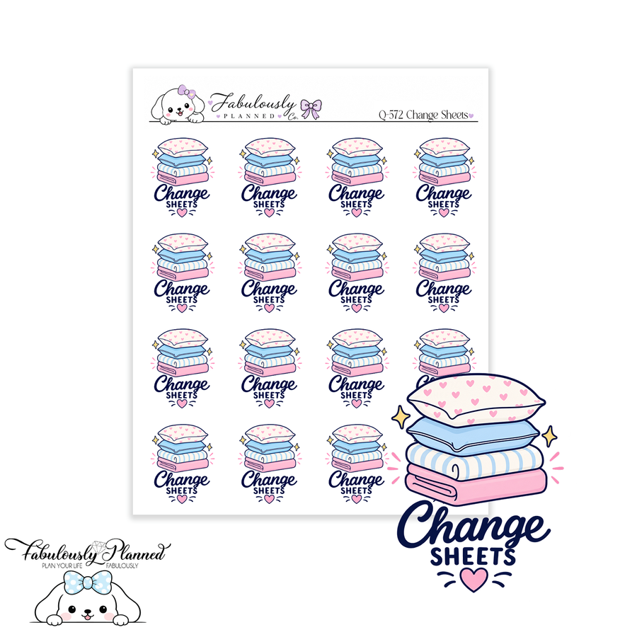 Change Sheets Planner Stickers