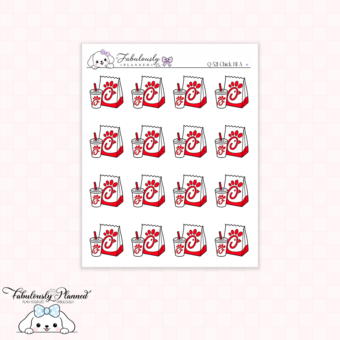 Chick Fil A Planner Stickers