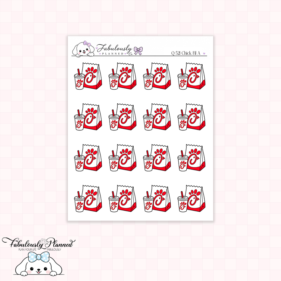 Chick Fil A Planner Stickers