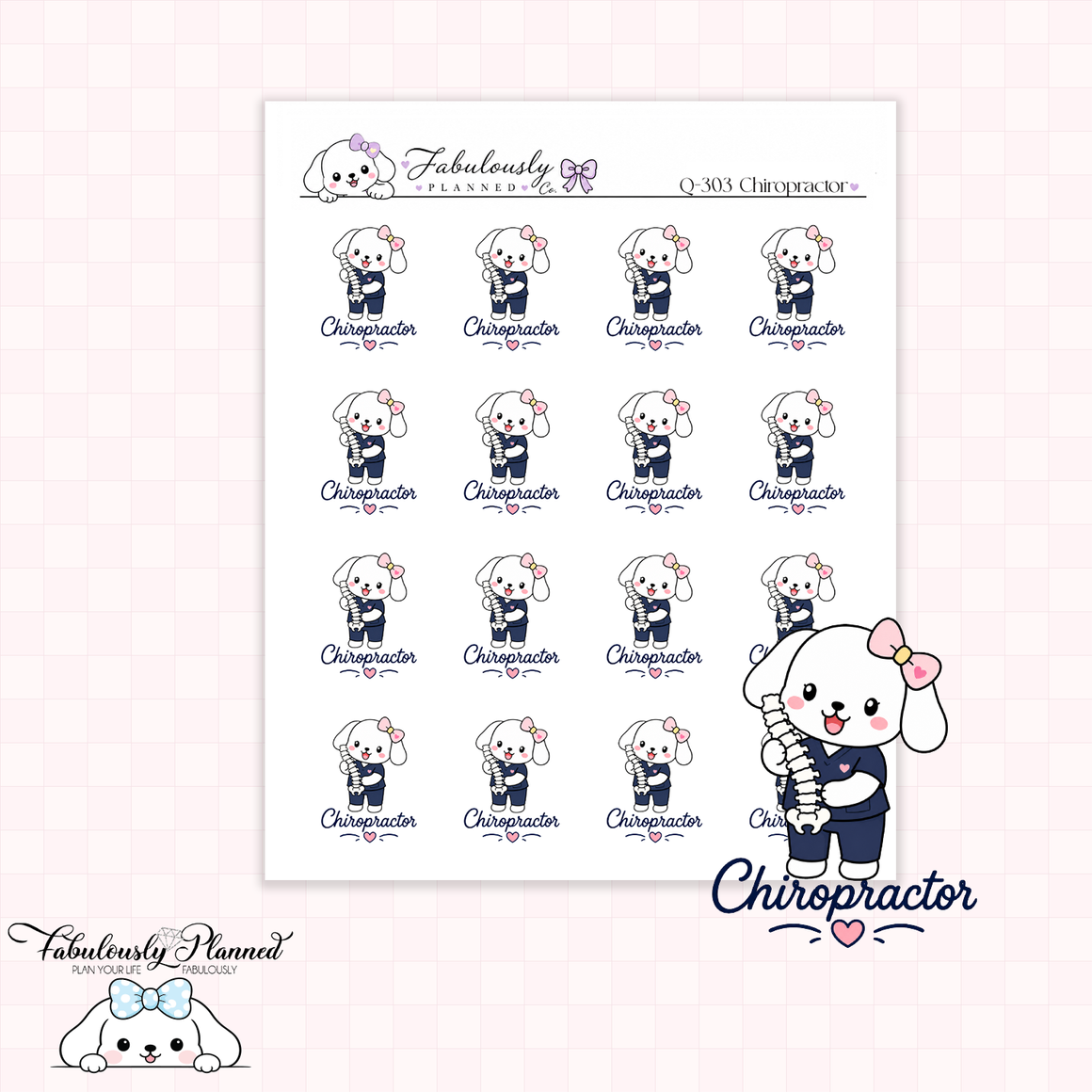 Chiropractor Planner Stickers