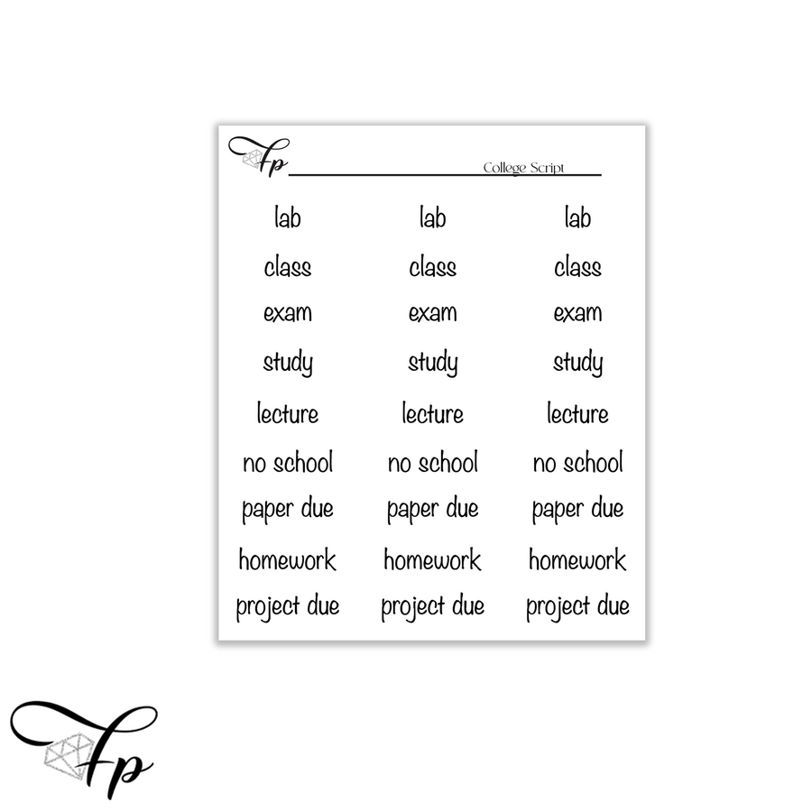 College Script