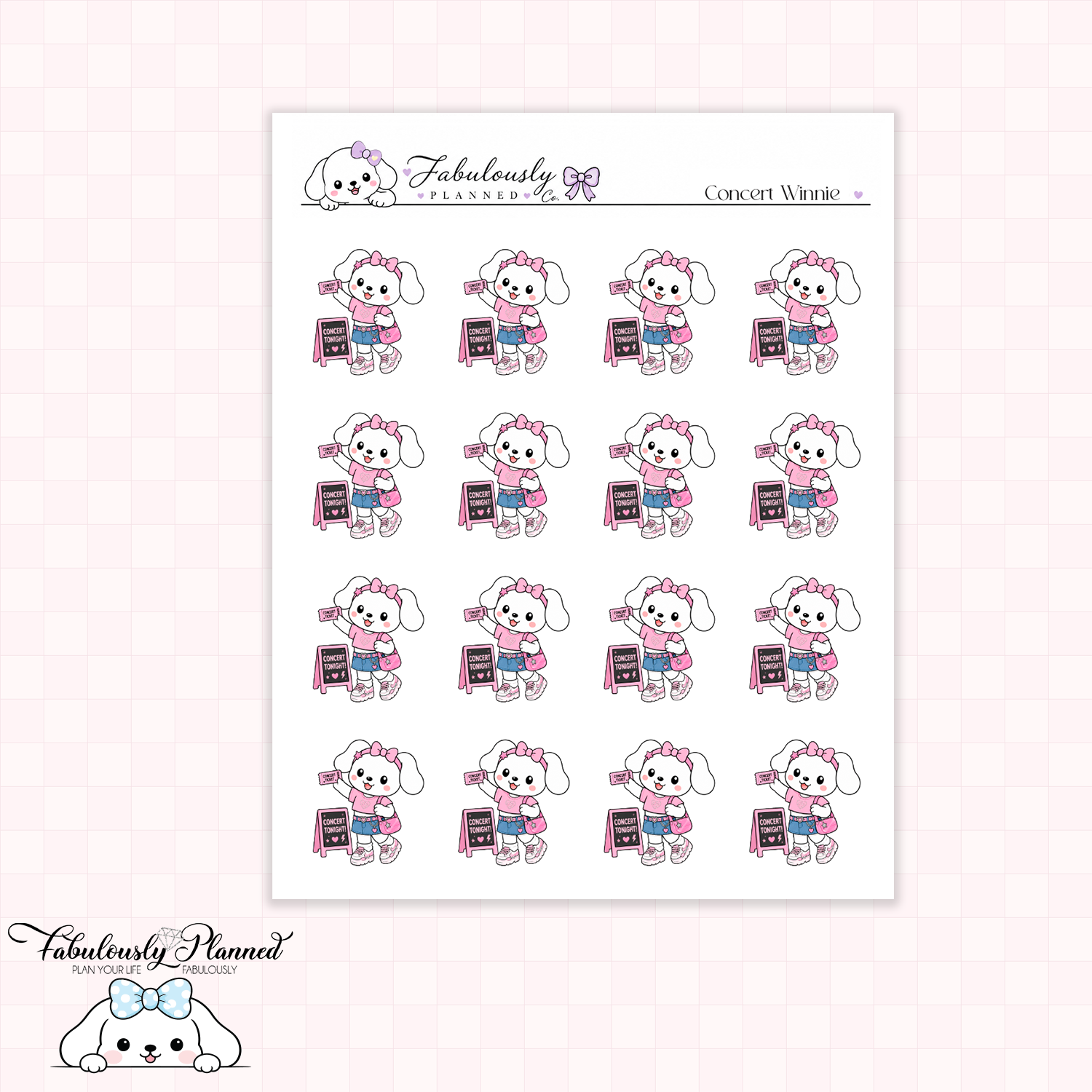 Concert Winnie Stickers