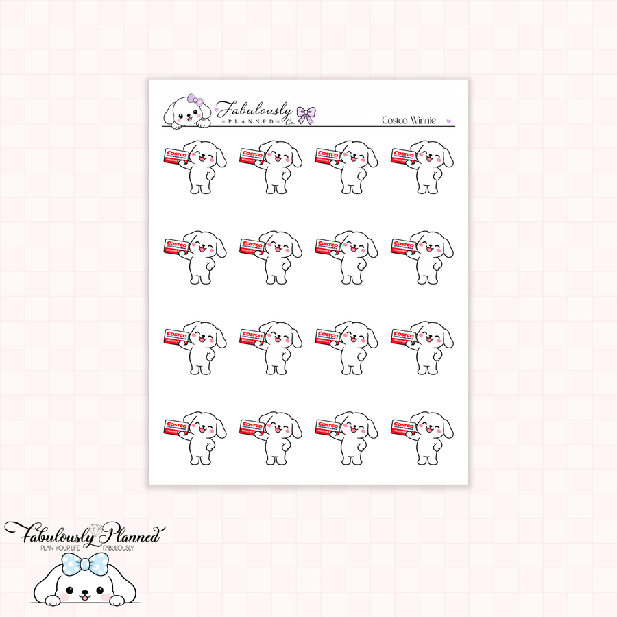 Costco Winnie Planner Stickers