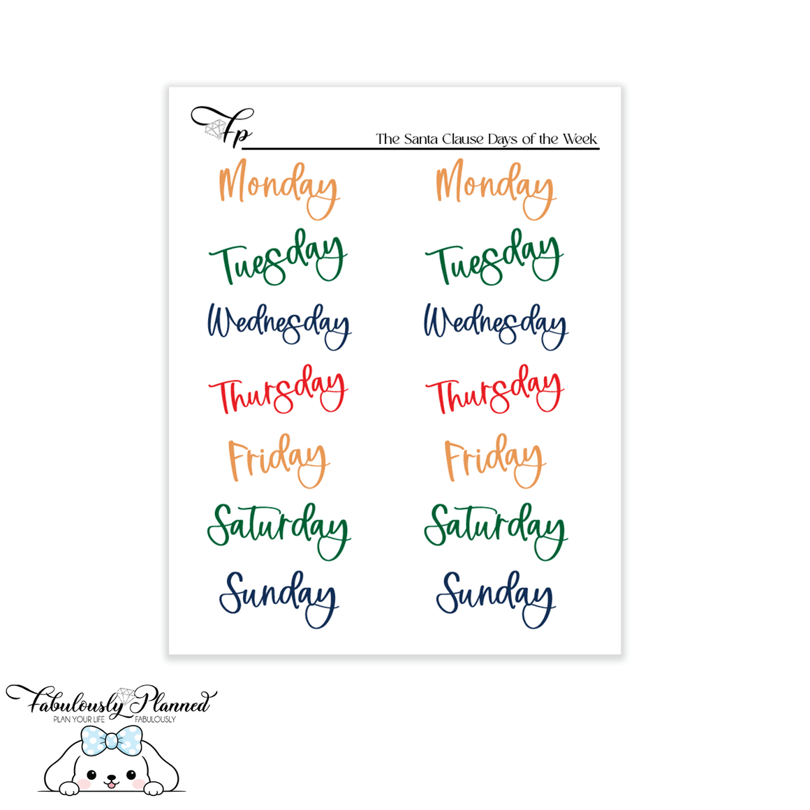 The Santa Clause Days of the Week