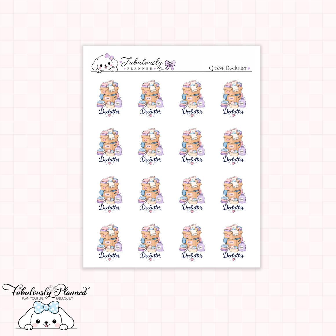 Declutter Planner Stickers