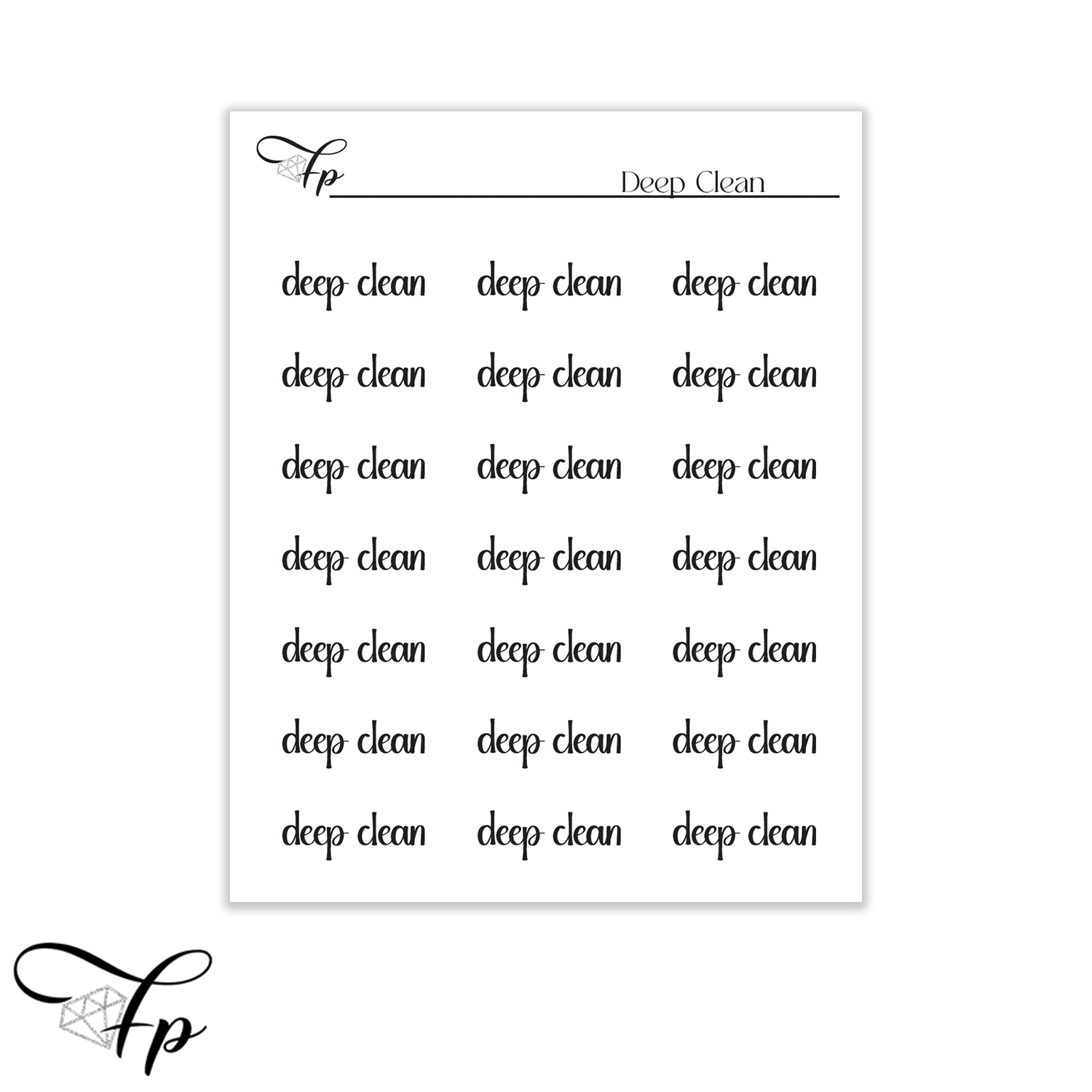 Deep Clean Script - Fabulously Planned