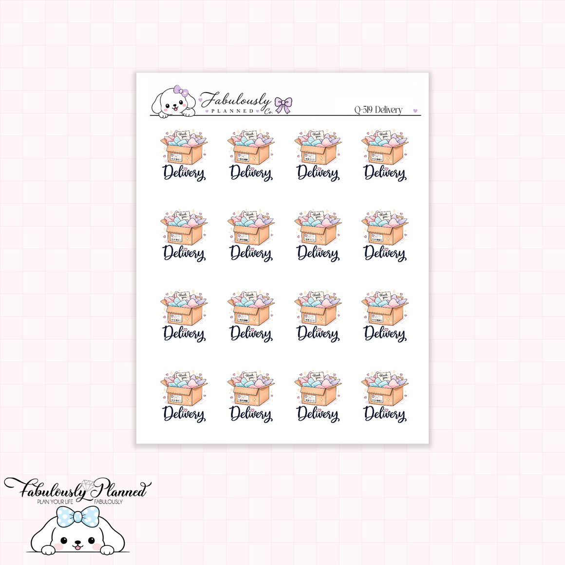 Delivery Planner Stickers