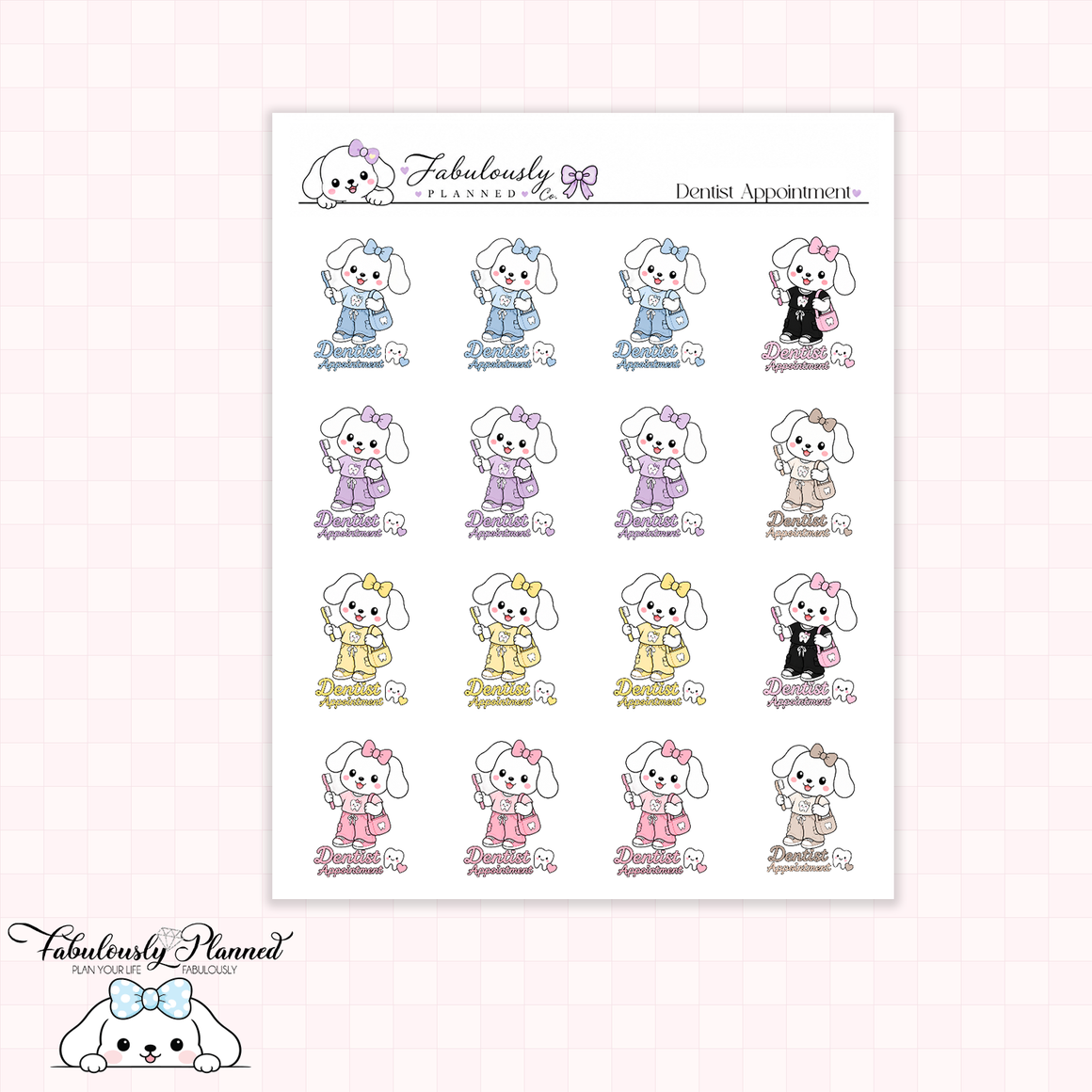 Dentist Appointment Winnie Stickers