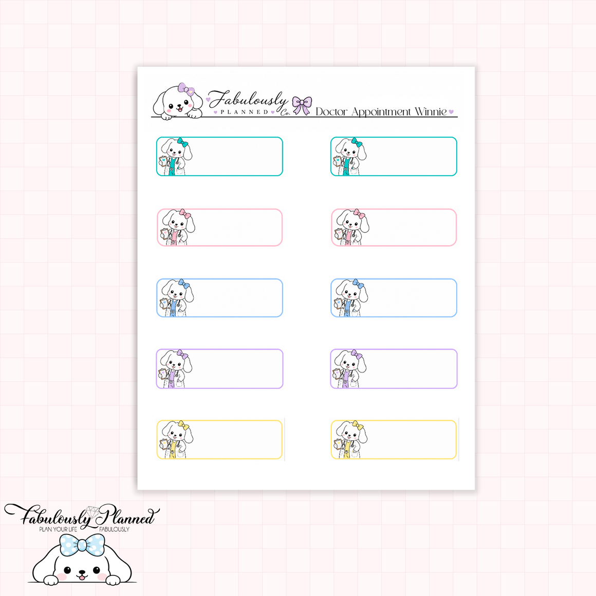 Doctor Appointment Winnie Stickers