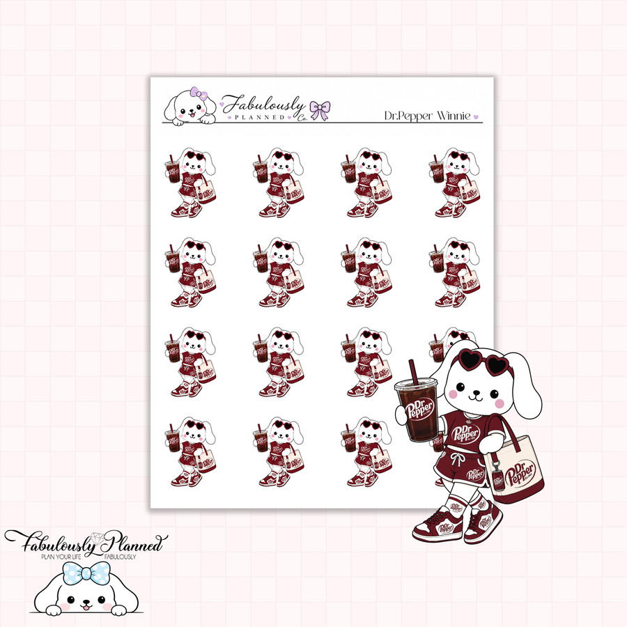 Dr. Pepper Winnie Stickers