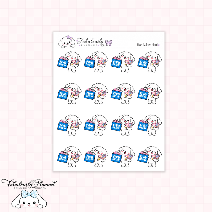 Five Below Planner Stickers