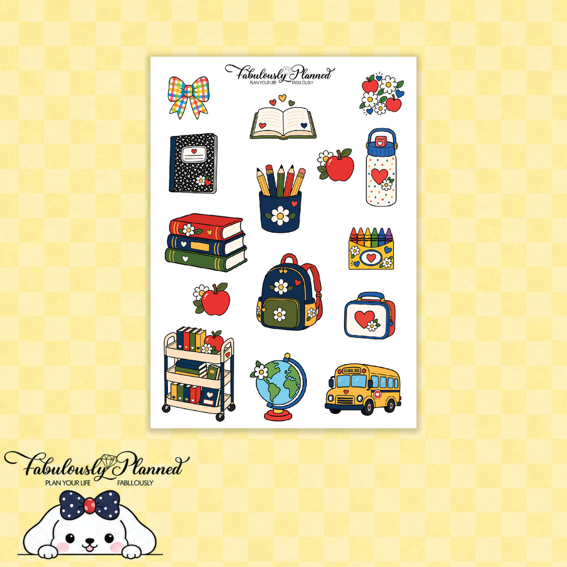 School Day Stories Large Decorative Sheet