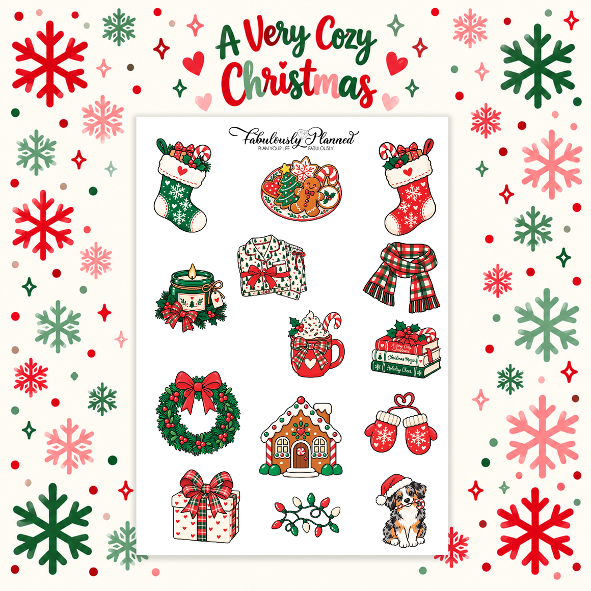 A Very Cozy Christmas Large Decorative Sheet